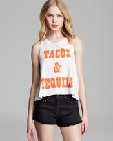 Thumbnail for your product : MinkPink Tank - Tacos and Tequila Crop