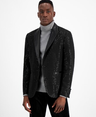 INC International Concepts Men's Slim-Fit Sequin Sport Coat, Created for Macy's