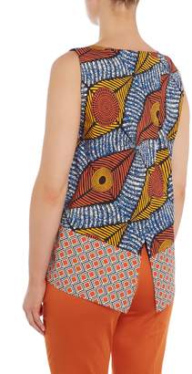 Max Mara Weekend ERMANNA sleeveless african print top