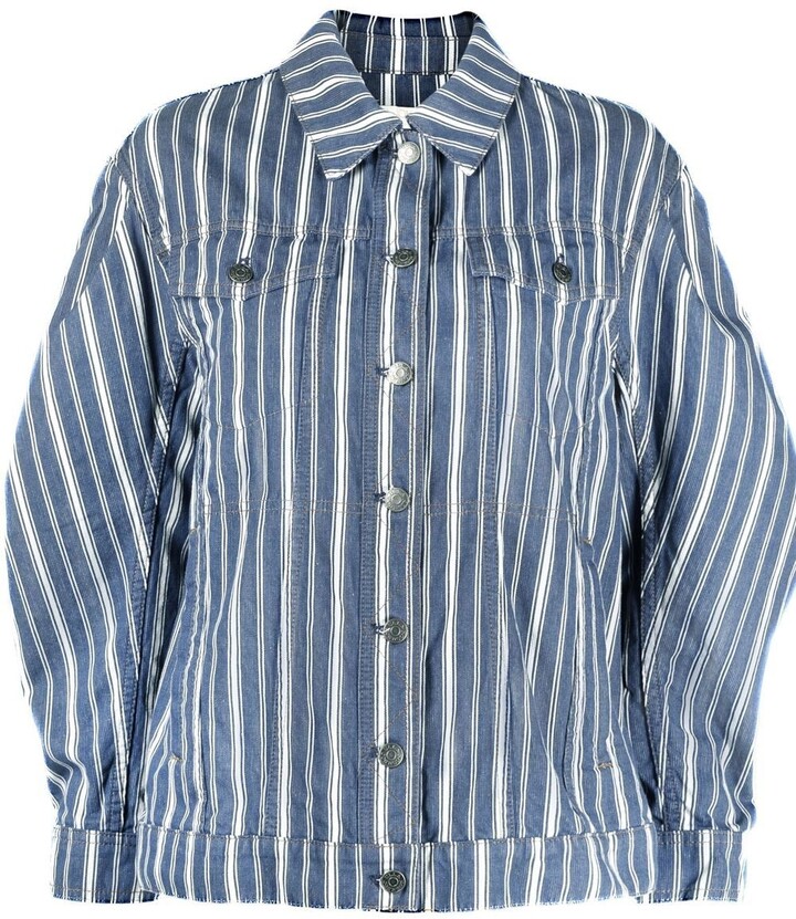 Ulla Johnson Odie striped denim jacket ShopStyle