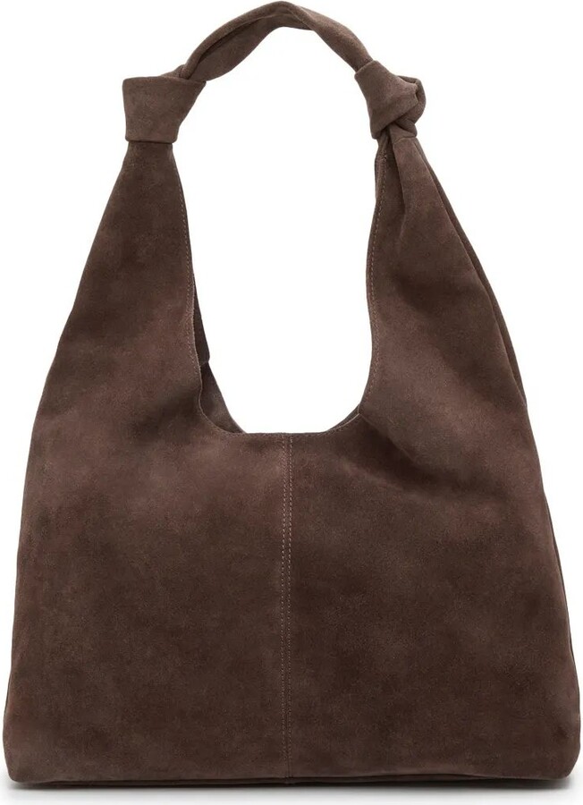 American Leather Co. Gables Knot Suede Hobo Bag