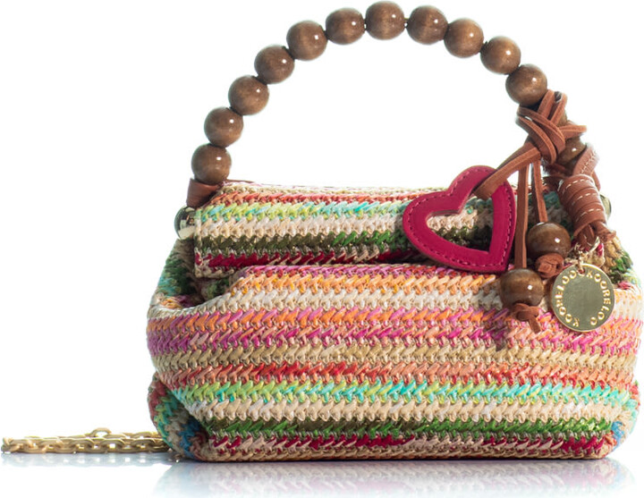 Kooreloo The Mini Charming Kyoto Bag - Multicolour Raffia
