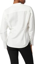 Thumbnail for your product : Equipment Renaux Side Tie Cotton & Silk Button-Up Shirt