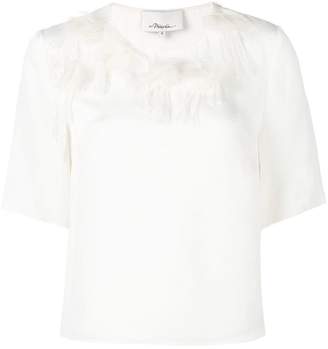 3.1 Phillip Lim peony embroidered T-shirt