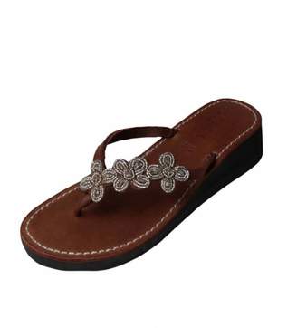 Aspiga Tatu Silver Heel Leather Sandals