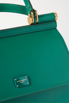 Thumbnail for your product : Dolce & Gabbana Sicily 58 Small Leather Tote - Green