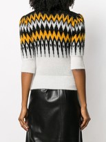 Thumbnail for your product : Laneus Contrast Panel Knit Sweater
