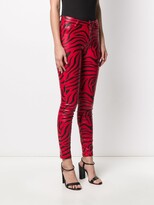Thumbnail for your product : Philipp Plein Zebra Print Skinny Trousers