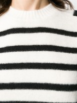 Thumbnail for your product : Saint Laurent Striped Knitted Jumper