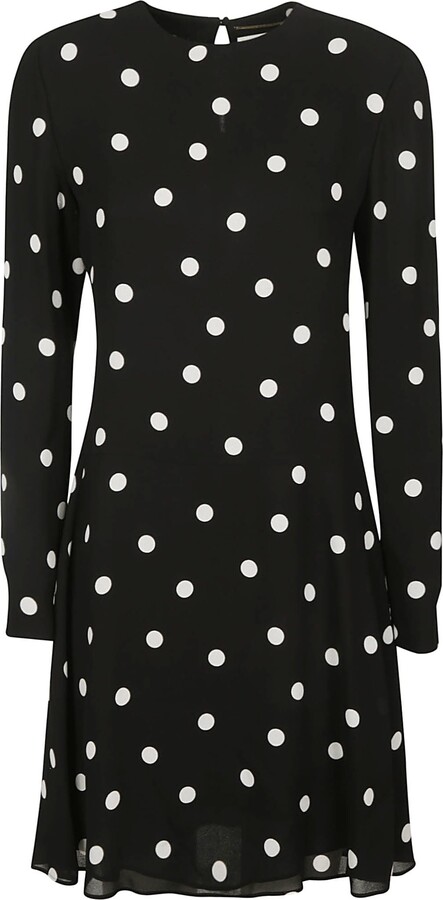 インフルエンス レディース ワンピース トップス Influence tiered mini dress with collar in polka  dot Black/white qPijyJiyXs, スーツ、フォーマル - www.velver.hu