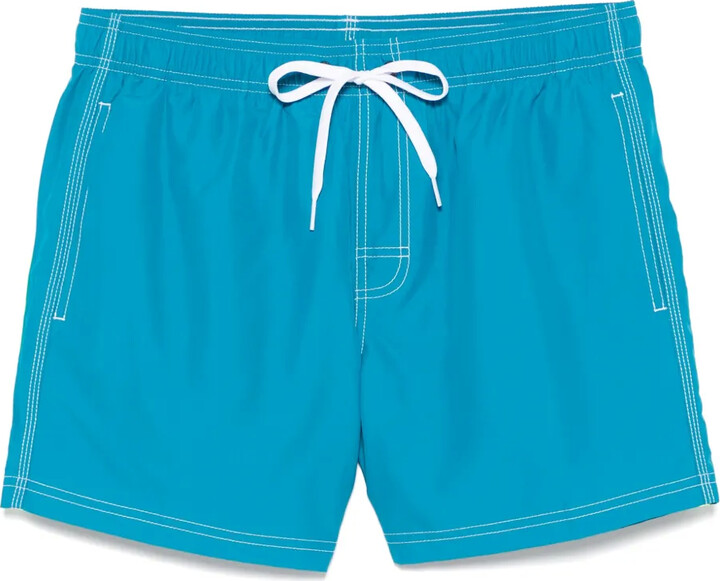 Sundek Stripe-Detailing Swim Shorts