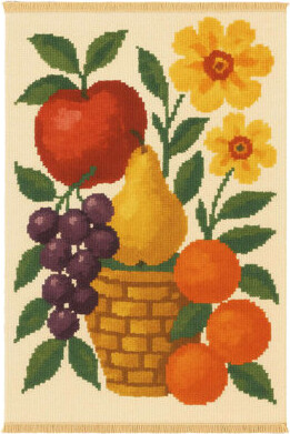 August Grove Still Life Fruit Basket Kitchen Mat
