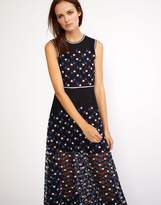 Thumbnail for your product : Cynthia Rowley Embroidered Dot Mesh Dress