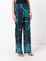 Thumbnail for your product : Versus printed wide leg trousers