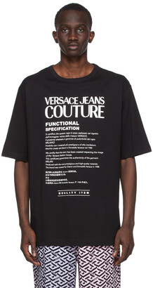 Versace Jeans Couture Black Logo T-Shirt - ShopStyle