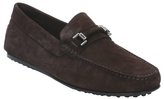 Thumbnail for your product : Tod's dark brown suede 'Gommino' driving loafers