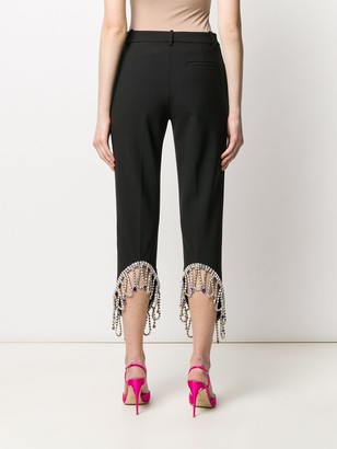 Area Cropped Embellished Trousers