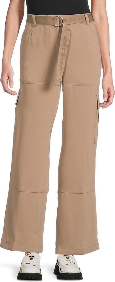 Karl Lagerfeld Paris Belted Ankle Cargo Pants
