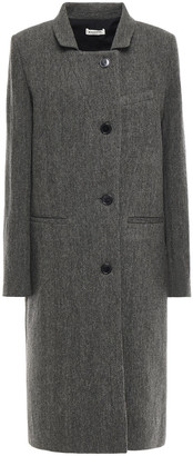 Masscob Bronte Herringbone Wool And Linen-blend Coat