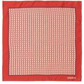 Thumbnail for your product : Valentino Logo Print Silk Scarf - Womens - Red