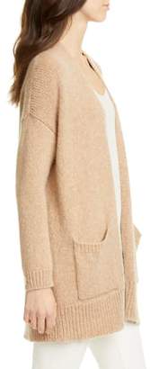 Eileen Fisher Shawl Collar Wool & Mohair Blend Long Cardigan
