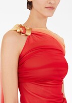 Thumbnail for your product : Ferragamo One-Shoulder Ruched Minidress