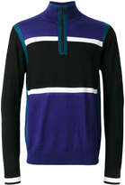 Thumbnail for your product : Paul Smith stripe panel zip placket top