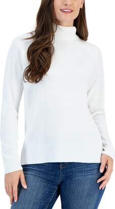 Karen Scott Petite Luxsoft Turtleneck Sweater, Created for Macy's