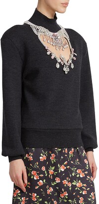 Paco Rabanne Necklace Cutout Sweater