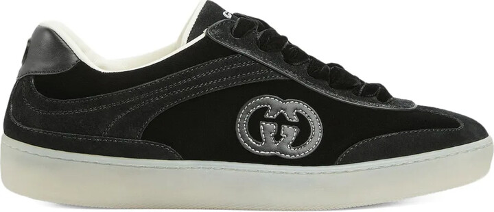 Gucci G75 velvet GG-logo sneakers