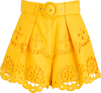 ショーツ ZIMMERMANN EMBROIDERED LINEN SHORTS ZIMMERMANN - Embroidered Linen Shorts Zimmermann