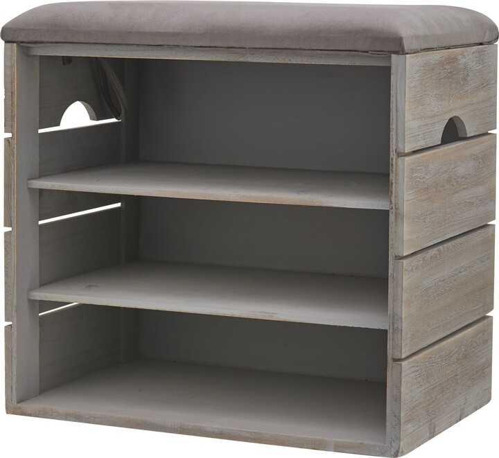 Dunelm 3 Tier Grey Shoe Grey ShopStyle