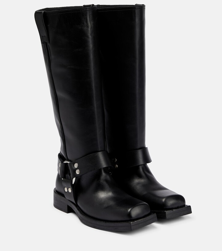 Acne Studios Knee-high leather boots - ShopStyle