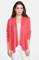Thumbnail for your product : Eileen Fisher Organic Linen Angle Front Cardigan (Regular & Petite)