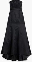 Thumbnail for your product : Carolina Herrera Strapless bow-embellished silk gown