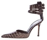 Thumbnail for your product : Versace Leather Pointed-Toe Pumps