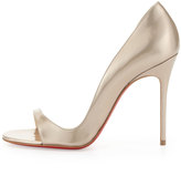 Thumbnail for your product : Christian Louboutin Toboggan Specchio Red Sole Half d'Orsay Pump