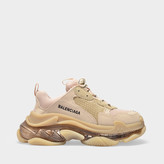 Thumbnail for your product : Balenciaga Triple S Clear Sole Sneaker In Nude Fabric
