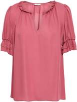 Thumbnail for your product : Joie Ruffle-trimmed Silk Top