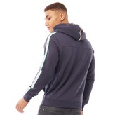Thumbnail for your product : Crosshatch Mens Scordia Tape EMB Fleece Hoodie Navy