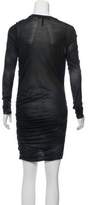 Thumbnail for your product : Isabel Marant Long Sleeve Silk Mini Dress