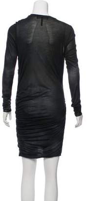 Isabel Marant Long Sleeve Silk Mini Dress