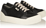 Thumbnail for your product : Marc by Marc Jacobs Suede and leather platform sneakers