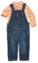 Thumbnail for your product : Ralph Lauren Woven Check Shirt & Denim Overalls (Baby Boys)