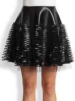 Thumbnail for your product : Sachin + Babi Suri Faux Leather Paillette Tulle Skirt