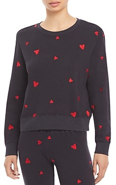monrow heart sweatshirt
