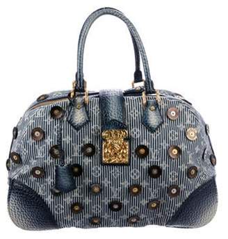 Louis Vuitton Denim Polka Dot Trunks Bowly Bag Blue Denim Polka Dot Trunks Bowly Bag
