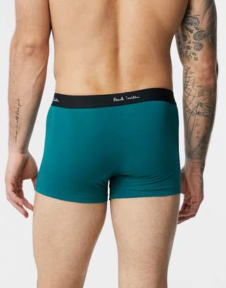 Paul Smith 3 pack coloured trunks in purple/ teal/ grey
