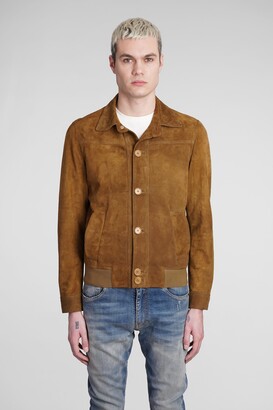 Salvatore Santoro Leather Jacket In Camel Leather