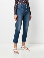 Thumbnail for your product : J Brand High Waisted Cropped Denim Jeans